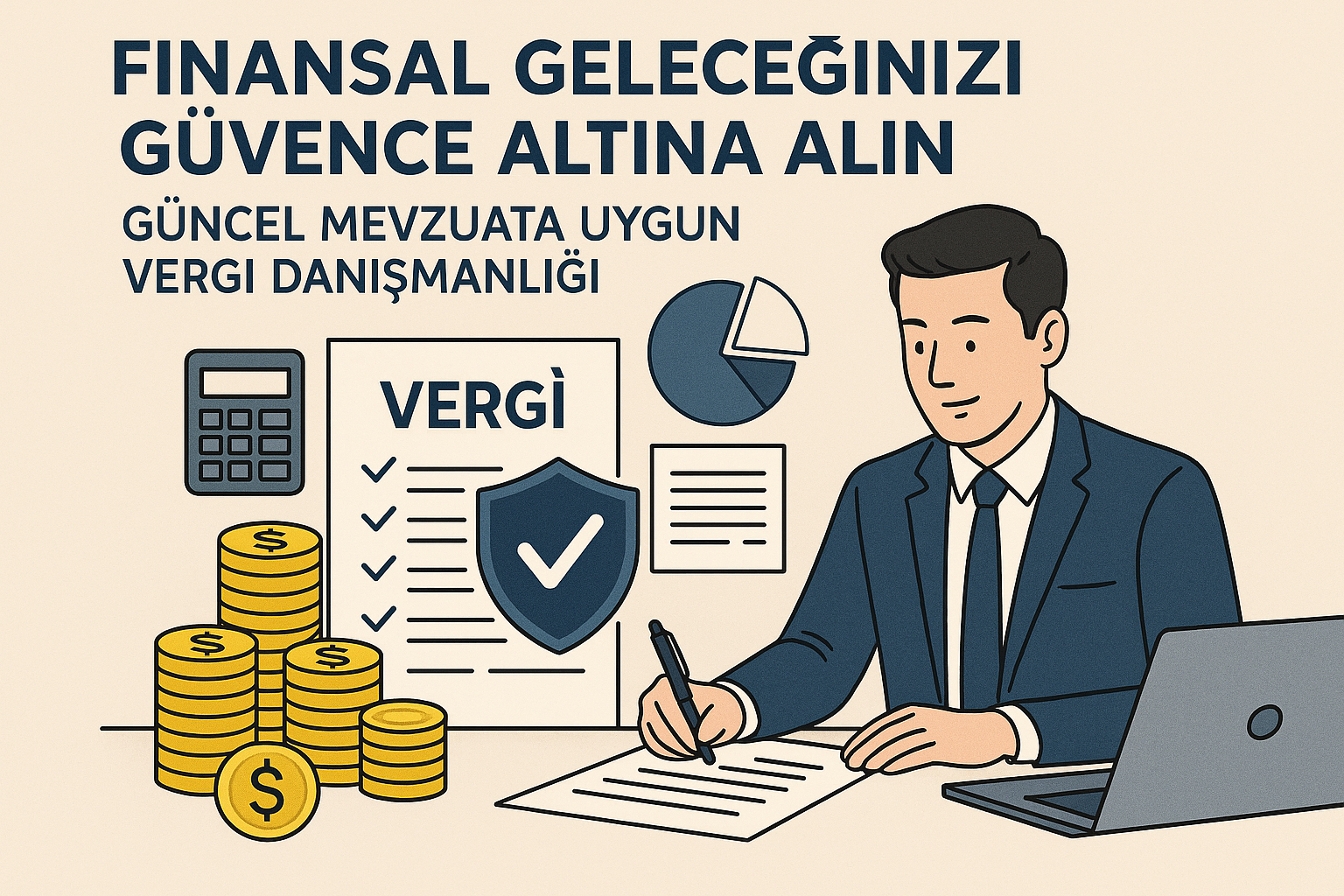 Finansal gelecek ve vergi danışmanlığı temalı görsel.