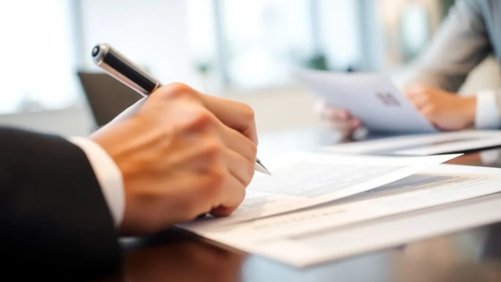 Vergi uzlaşması belgesi imzalama görseli.