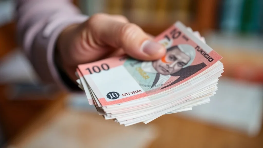 Para banknotları ve vergi.