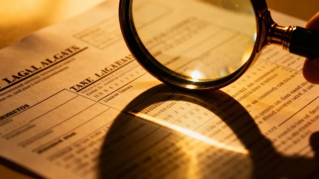 Vergi Usul Kanunu 359. madde belgesi ve büyüteç